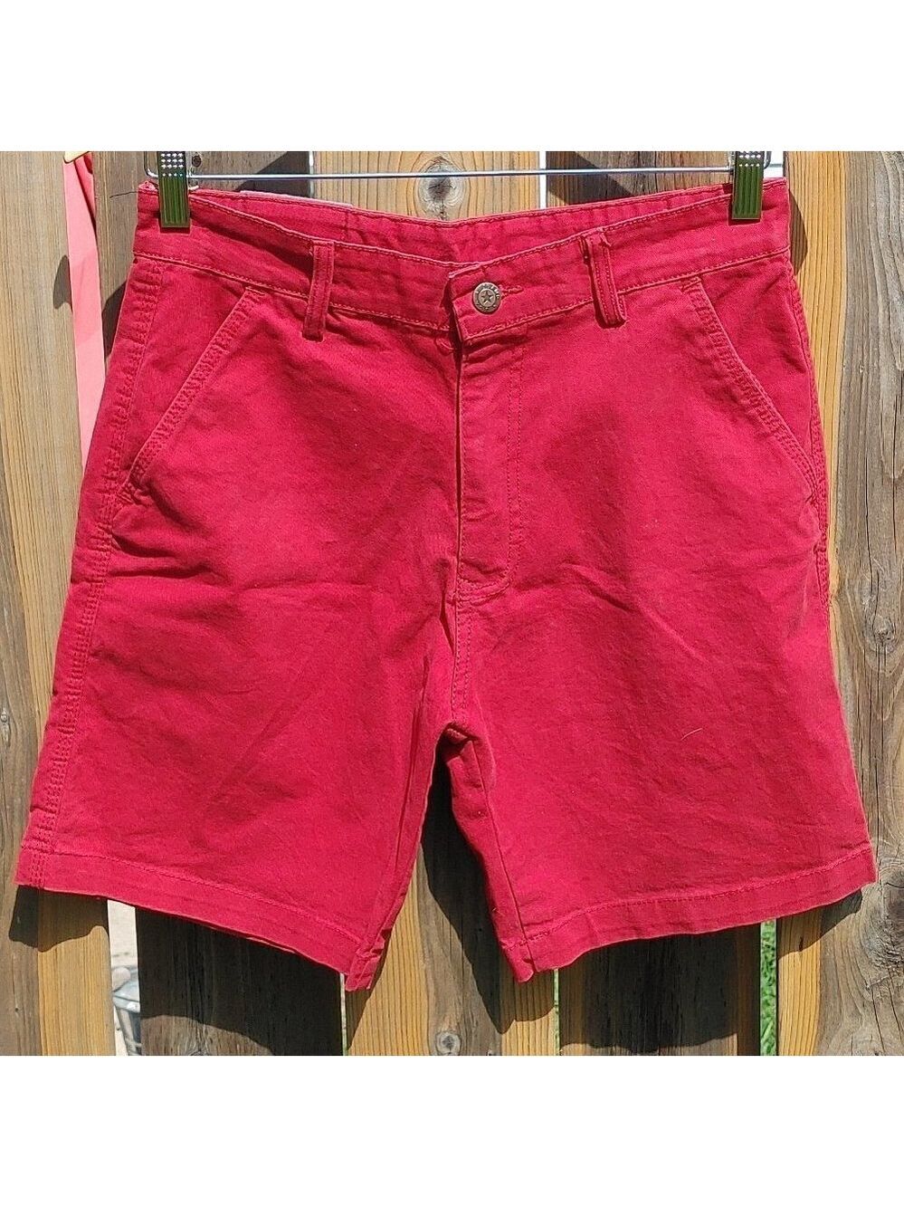 TIMBERLAND Shorts Men's Size 30 RED 100% Cotton